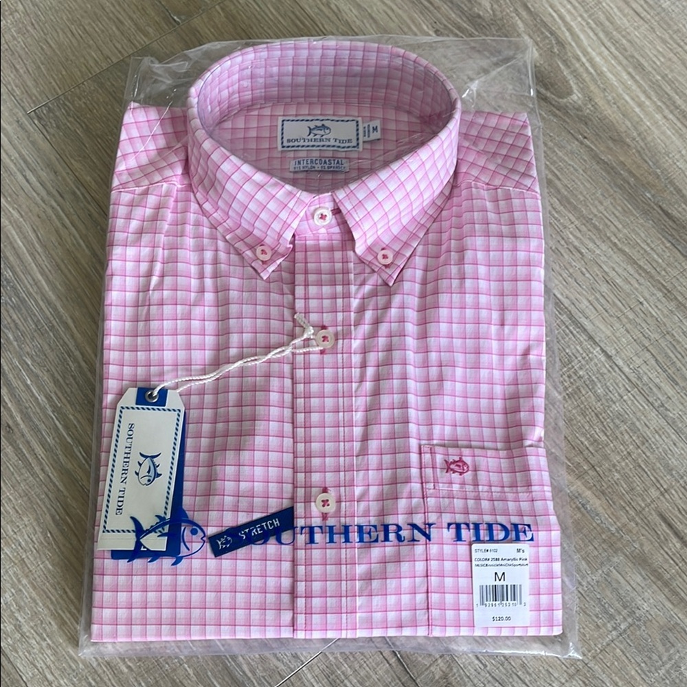Southern Tide Pink Men's Shirt
